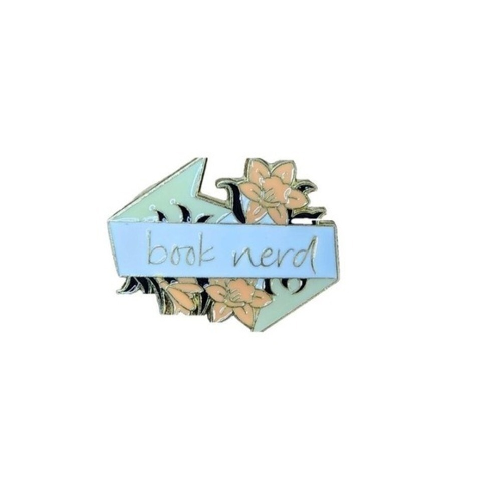 Book Nerd Pin